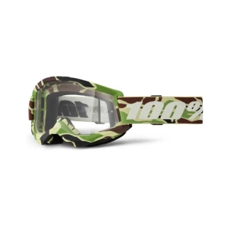 Okuliare 100% Strata 2 War Camo-číre sklo