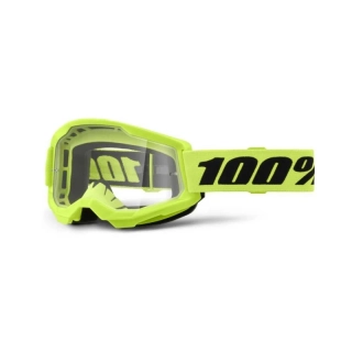 Okuliare 100% Strata 2 Neon Yellow-číre sklo